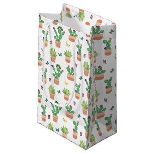 Eric Carle Caterpillar, Cactus, and Butterfly Pa Small Gift Bag