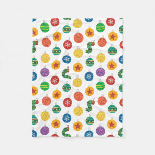 Eric Carle Caterpillar Christmas Pattern Fleece Blanket