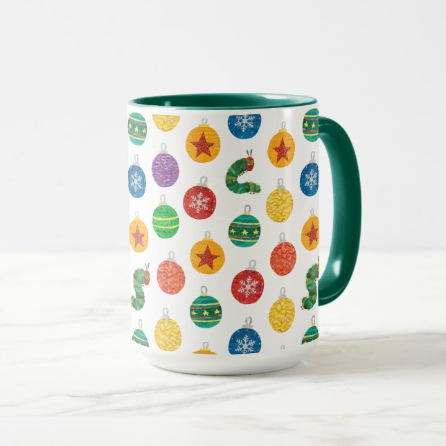 Eric Carle | Caterpillar Christmas Pattern Mug (Front Right)