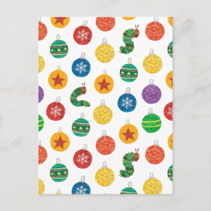 Eric Carle   Caterpillar Christmas Pattern Postcard