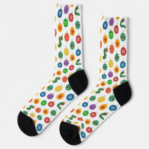 Eric Carle   Caterpillar Christmas Pattern Socks