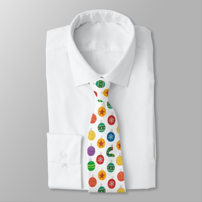 Eric Carle | Caterpillar Christmas Pattern Tie (Tied)