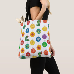 Eric Carle Caterpillar Christmas Pattern Tote Bag