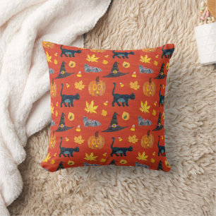 Eric Carle Caterpillar Halloween Pattern Cushion