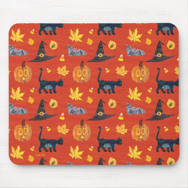 Eric Carle | Caterpillar Halloween Pattern Mouse Pad (Front)