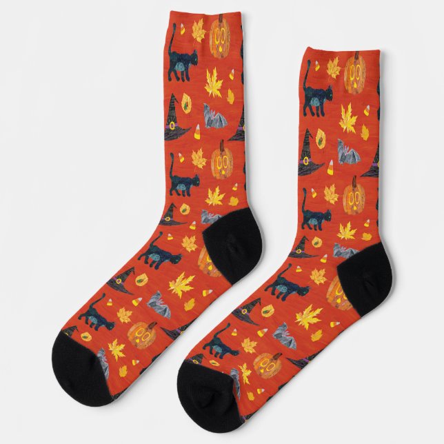 Eric Carle | Caterpillar Halloween Pattern Socks (Left)