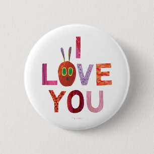 Eric Carle Caterpillar I Love You 6 Cm Round Badge