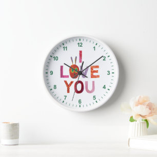 Eric Carle   Caterpillar I Love You Clock
