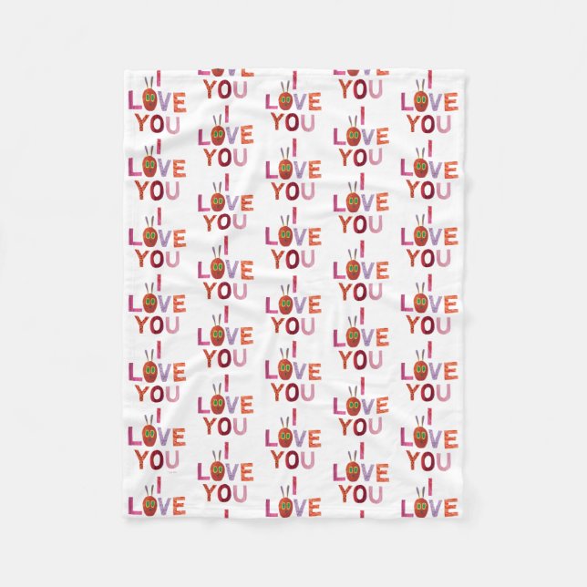 Eric Carle | Caterpillar I Love You Fleece Blanket (Front)