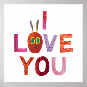 Eric Carle   Caterpillar I Love You Poster