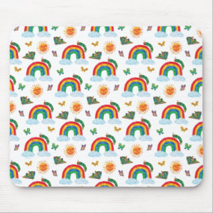 Eric Carle   Caterpillar Rainbow Butterfly Pattern Mouse Pad