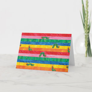Eric Carle   Caterpillar Rainbow Stripe Pattern Card