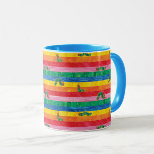 Eric Carle Caterpillar Rainbow Stripe Pattern Mug