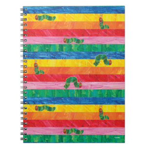 Eric Carle   Caterpillar Rainbow Stripe Pattern Notebook