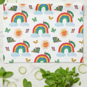 Eric Carle Caterpillar to Rainbow Butterfly Tea Towel