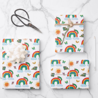 Eric Carle | Caterpillar to Rainbow Butterfly Wrapping Paper Sheet