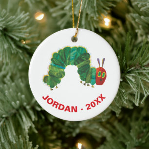 Eric Carle Christmas Caterpillar Ceramic Ornament