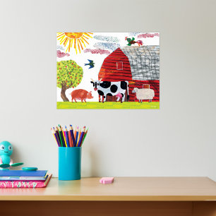 Eric Carle   Colorful Farm Scene Poster