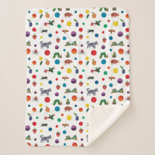Eric Carle Eric Carle Animals Pattern Sherpa Blanket