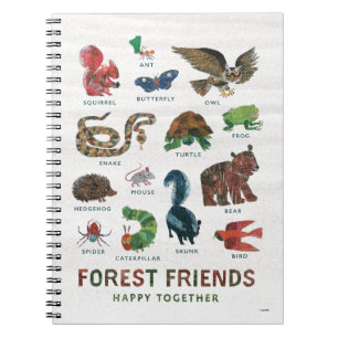 Eric Carle Forest Friends Happy Together Notebook