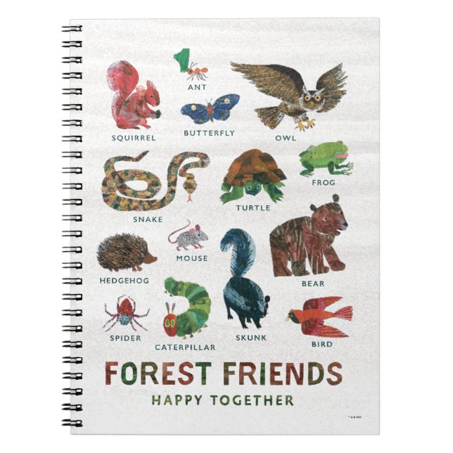 Eric Carle | Forest Friends Happy Together Notebook (Front)