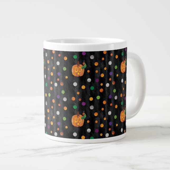 Eric Carle | Halloween Polka Dot Pattern Large Coffee Mug (Front Right)