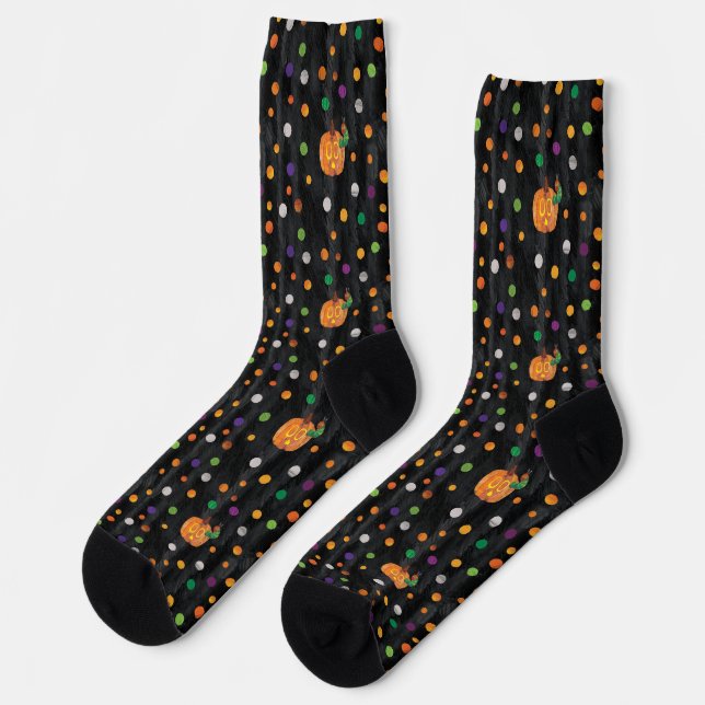 Eric Carle | Halloween Polka Dot Pattern Socks (Left)