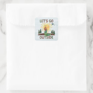 Eric Carle   Let’s Go Outside Square Sticker