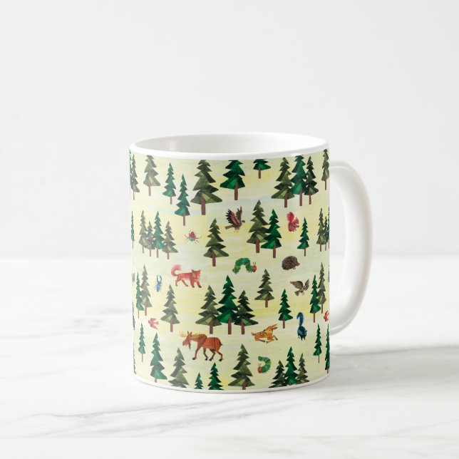 Eric Carle | Ready for Forest Fun Pattern Coffee Mug (Front Right)