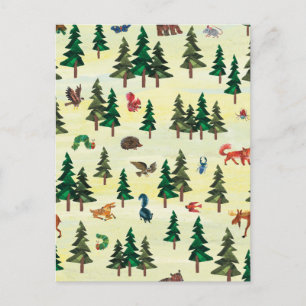 Eric Carle   Ready for Forest Fun Pattern Postcard