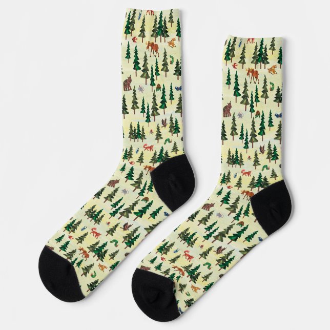Eric Carle | Ready for Forest Fun Pattern Socks (Left)