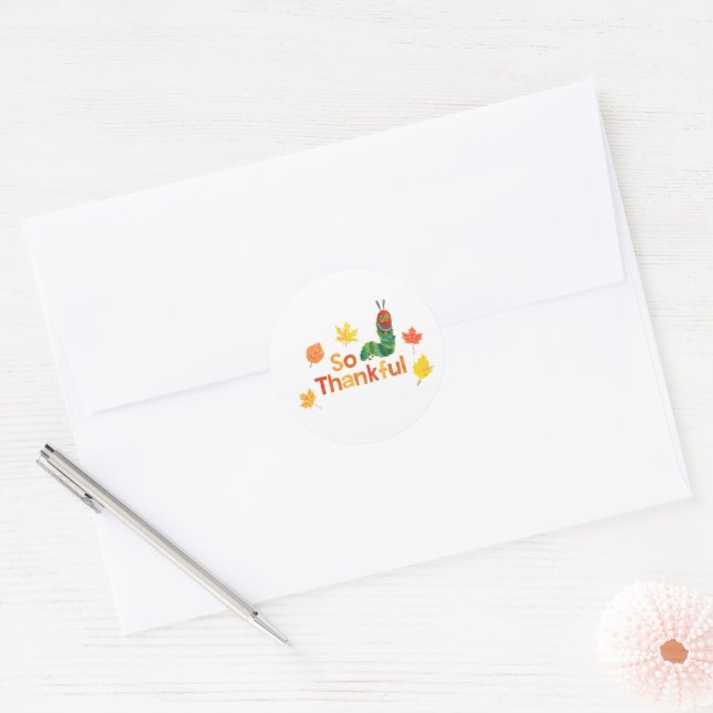 Eric Carle | So Thankful Caterpillar Classic Round Sticker (Envelope)