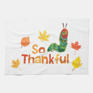 Eric Carle   So Thankful Caterpillar Tea Towel