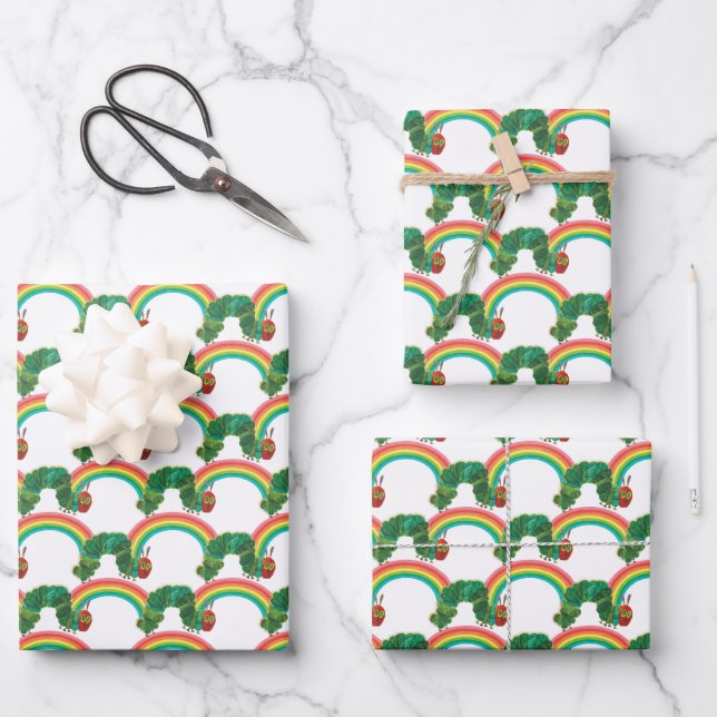 Eric Carle | The Very Hungry Caterpillar Pattern Wrapping Paper Sheet (Front)