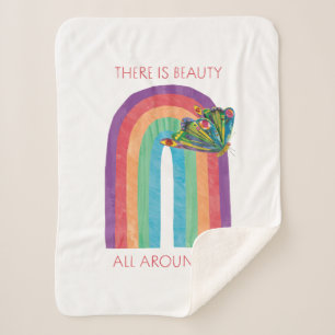 Eric Carle There   Is Beauty All Around Us Sherpa Blanket