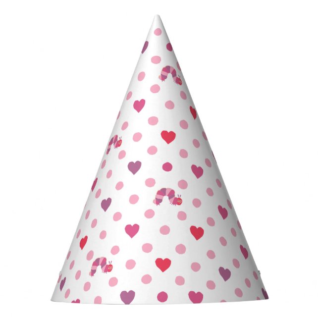 Eric Carle | Valentine Heart Polka Dot Pattern Party Hat (Front)