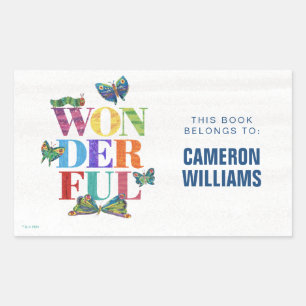 Eric Carle   Wonderful Rectangular Sticker