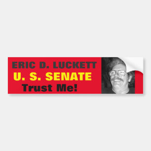 ERIC D. LUCKETT U. S. SENATE Bumper Sticker EDL001