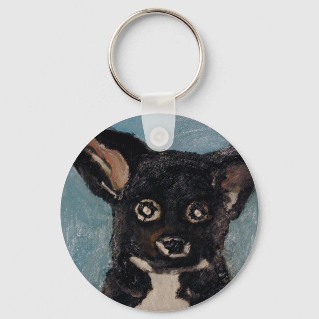 eric hinsburg "dog shop" key ring (Front)