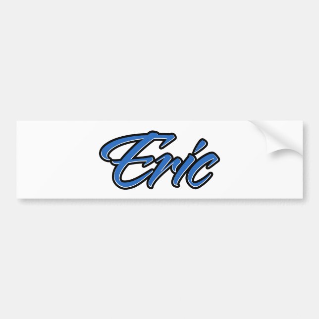 Eric Name blue Aufkleber Sticker Autoaufkleber (Front)