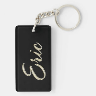 Eric Name whitegold key trailer Ring