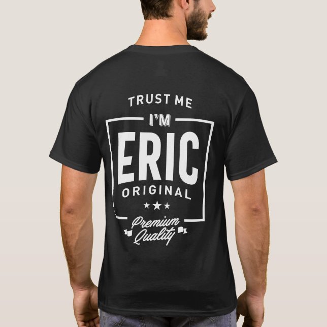 Eric Personalised Name Birthday Gift T-Shirt (Back)