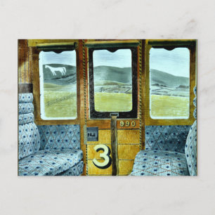 Eric Ravilious art, Train Landscape Postcard