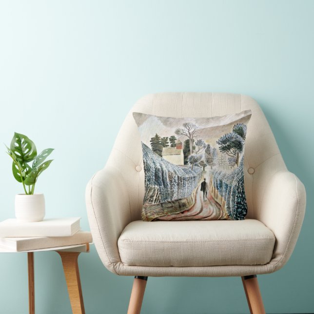 Eric Ravilious art, Wet Afternoon Cushion (Chair)