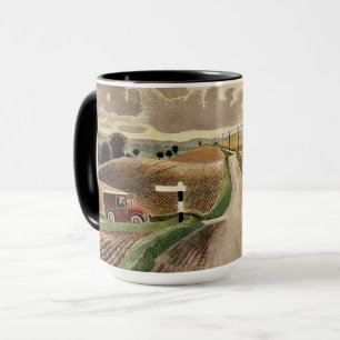Eric Ravilious art, Wiltshire Landscape Mug