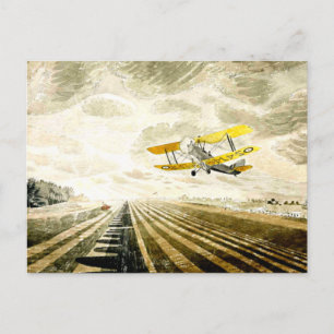 Eric Ravilious artwork, Tiger Moth Postcard