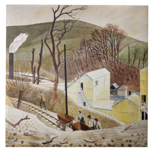 Eric Ravilious - Cement Works No. 2 Ceramic Tile