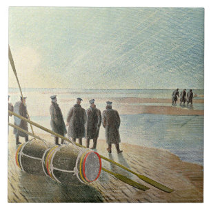 Eric Ravilious - Dangerous Work at Low Tide, Ceramic Tile