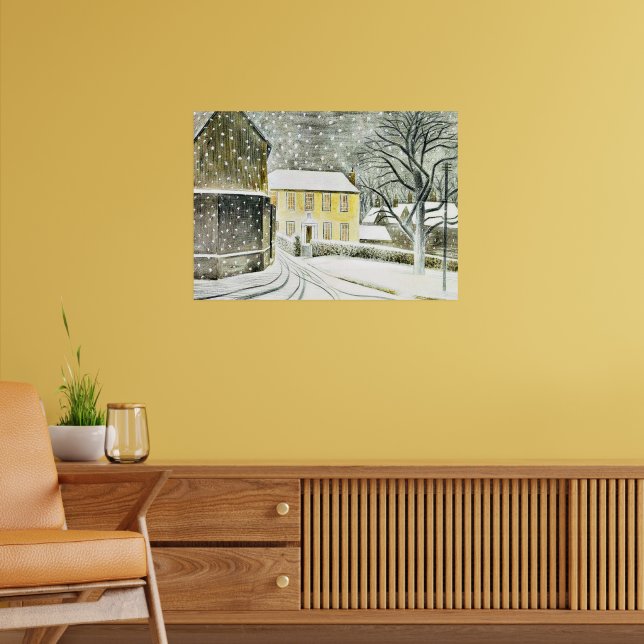 Eric Ravilious - Hallstead Road in Snow,  Poster (Living Room 2)