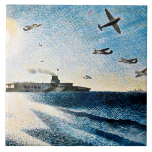 Eric Ravilious - HMS Glorious in the Arctic Ceramic Tile